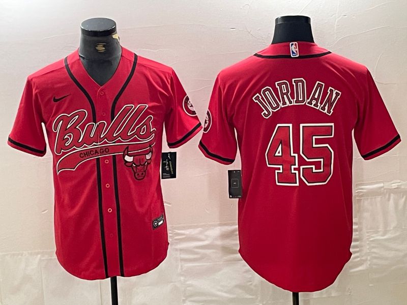 Men Chicago Bulls #45 Jordan Red sign jointly 2024 Nike NBA Jersey style 1